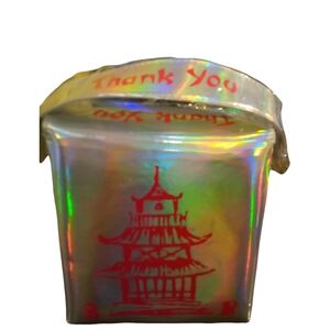 Holographic Silver Chinese Take Out Purse
